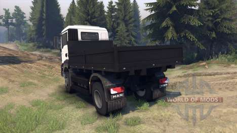 MAN TGS Little Flatbed pour Spin Tires