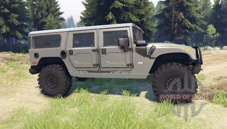Hummer H1 gray pour Spin Tires