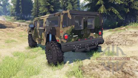 Hummer H1 camo pour Spin Tires