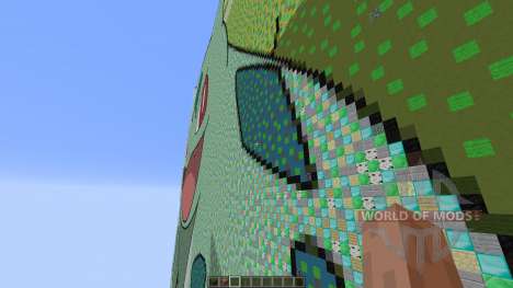 Giant Bulbasaur pixelart pour Minecraft