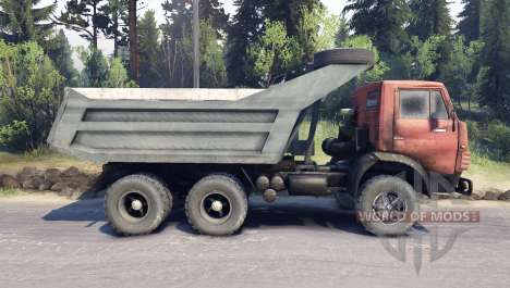 KamAZ-5511 rouge grille pour Spin Tires