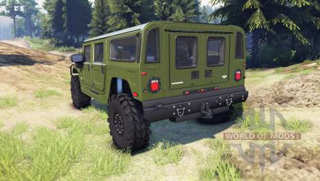 Hummer H1 green pour Spin Tires