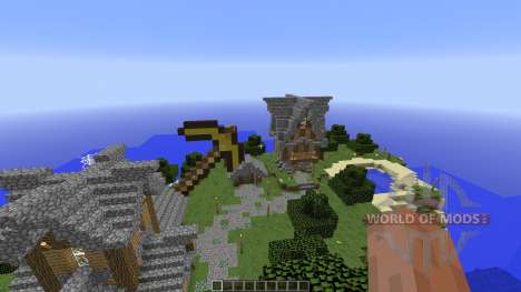 Old village in medieval style für Minecraft
