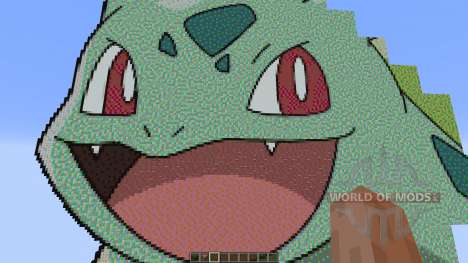 Giant Bulbasaur pixelart für Minecraft