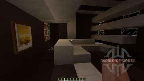 Black White Modern house für Minecraft