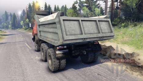 KamAZ-5511 rouge grille pour Spin Tires