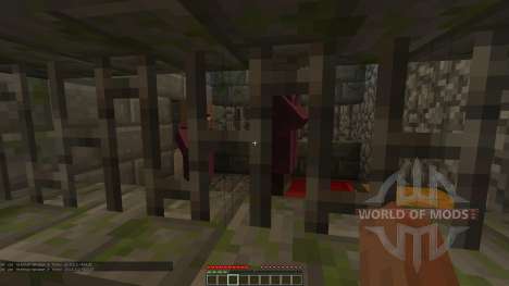 Les catacombes dans le sous-sol de la prison pour Minecraft