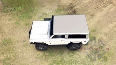 Ford Bronco 1966 [white] pour Spin Tires