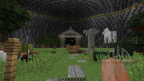 Big Closed Arena in a Dome with souterrains für Minecraft