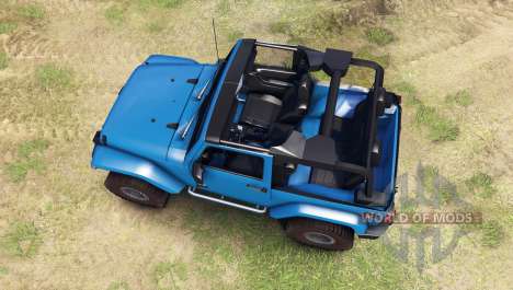Jeep Wrangler blue pour Spin Tires