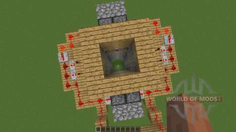 Seamless in ground piston trap für Minecraft