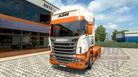 KTM-skin für den Scania truck für Euro Truck Simulator 2