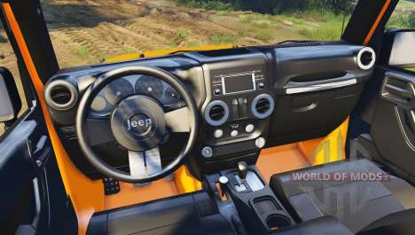 Jeep Wrangler orange pour Spin Tires