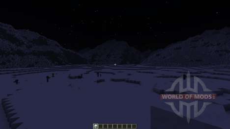 Realistic Snowy Mountains Costum Terrain pour Minecraft