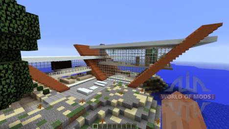 Diagonal Ultra Minimal Island Home pour Minecraft