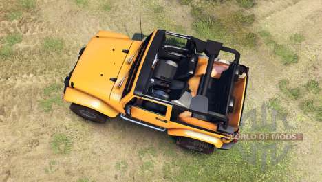Jeep Wrangler orange pour Spin Tires