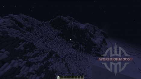 Realistic Snowy Mountains Costum Terrain für Minecraft