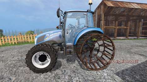 New Holland T4.75 v2.0 avec des roues en acier pour Farming Simulator 2015