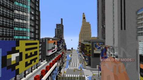 Times Square Manhattan Replica pour Minecraft
