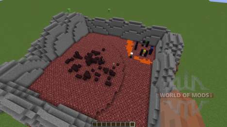 Netherfortress Bedwars Map für Minecraft