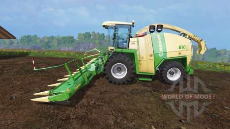 Krone Big X 1100 [twin fronts wheels 2] pour Farming Simulator 2015
