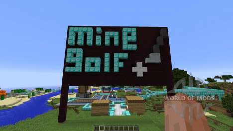 MINEGOLF Crazy Golf Putting Challenge pour Minecraft