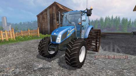 New Holland T4.75 v2.0 avec des roues en acier pour Farming Simulator 2015