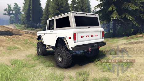 Ford Bronco 1966 [white] pour Spin Tires