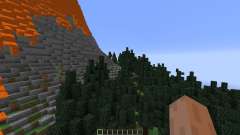 The Erupting Volcano Survival Map pour Minecraft