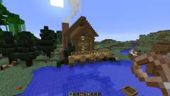 Bee Builds House on the Lake pour Minecraft