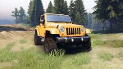 Jeep Wrangler orange für Spin Tires