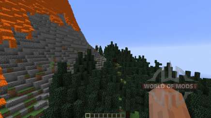 The Erupting Volcano Survival Map pour Minecraft