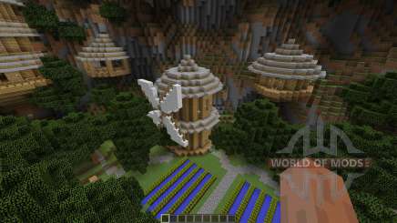 Mountain Sky Village Map pour Minecraft