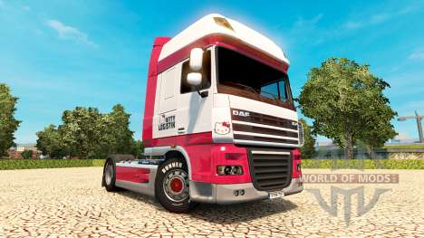 Kitty Logistique skin for DAF truck pour Euro Truck Simulator 2
