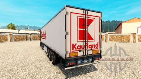 La peau Kaufland sur la remorque pour Euro Truck Simulator 2