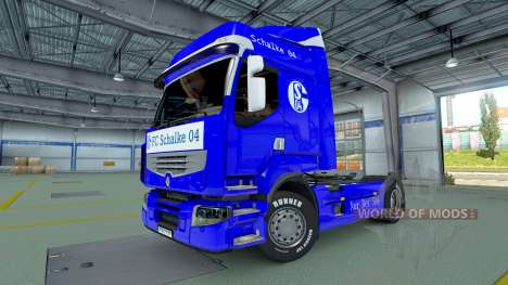 Schalke 04-skin für Renault LKW für Euro Truck Simulator 2