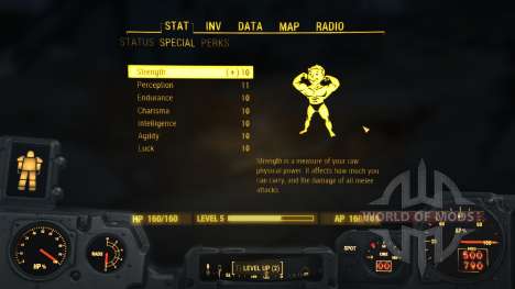 Le nombre maximum de S. P. E. C. I. A. L. pour Fallout 4