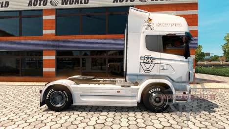 La peau Vabis Groupe Trans pour le véhicule trac pour Euro Truck Simulator 2