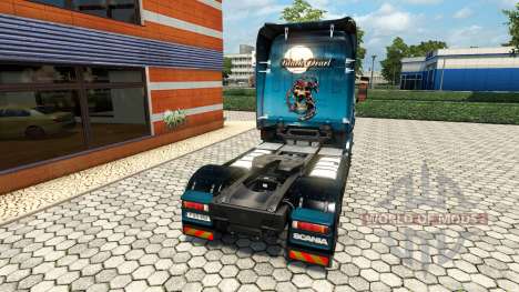 La Perle noire de la peau pour Scania camion pour Euro Truck Simulator 2