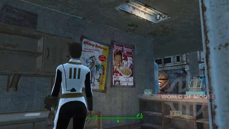 Weiße jumpsuit Vault 111 für Fallout 4