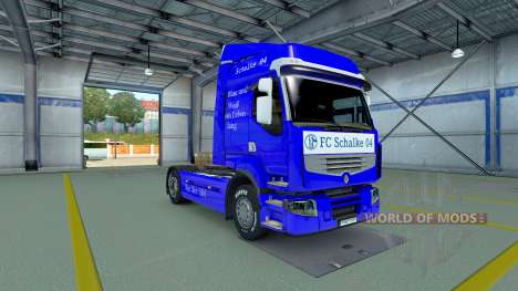 Schalke 04 peau pour Renault camion pour Euro Truck Simulator 2