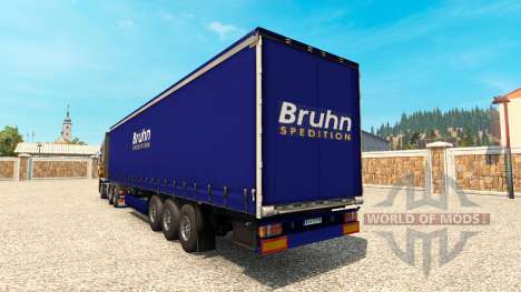 La peau Bruhn sur la remorque pour Euro Truck Simulator 2