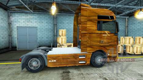 De la peau d'Olive en Bois sur le camion de l'HO pour Euro Truck Simulator 2