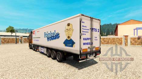 Die Haut ist Harald Frankel auf dem Anhänger für Euro Truck Simulator 2