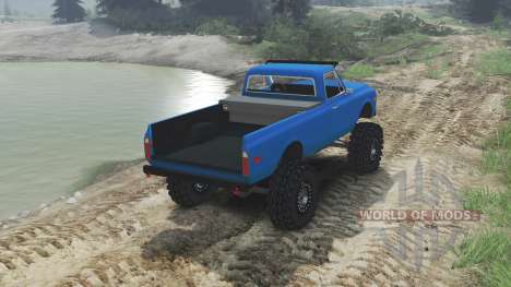 Chevrolet C10 Cheyenne 1972 [blue] pour Spin Tires
