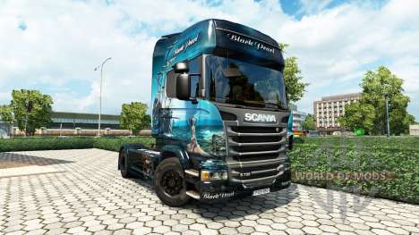 La Perle noire de la peau pour Scania camion pour Euro Truck Simulator 2
