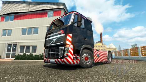 Schwerlasttransport skin for Volvo truck für Euro Truck Simulator 2