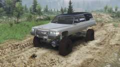 Cadillac Hearse 1975 [monster] [gray] pour Spin Tires