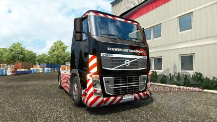 Schwerlasttransport skin for Volvo truck für Euro Truck Simulator 2