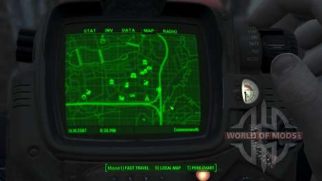 Immersive Map 4k - BLUEPRINT Inv. - Full Squares für Fallout 4